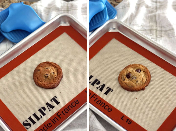 Over-baked chocolate chip cookies.