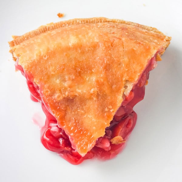 Closeup of golden brown bottom crust.