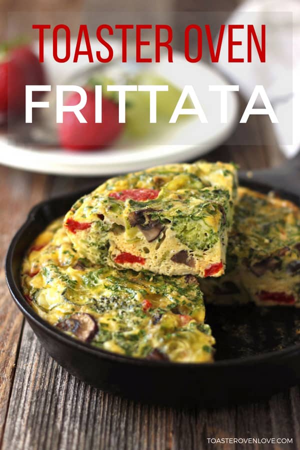 Close up of a slice of mini frittata.